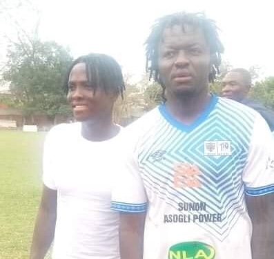 Former Kotoko defender Samuel Inkoom training with Hearts of Oak