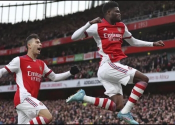 Ghana’s Thomas Partey scores as Arsenal punish Leicester to lift Gunners back into fourth