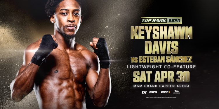 Keyshawn Davis-Esteban Sanchez confirmed as Valdez-Stevenson co-feature April 30