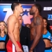 Edgar Berlanga, Steve Rolls on weight for NABO super middleweight cracker Saturday night at Madison Square Garden
