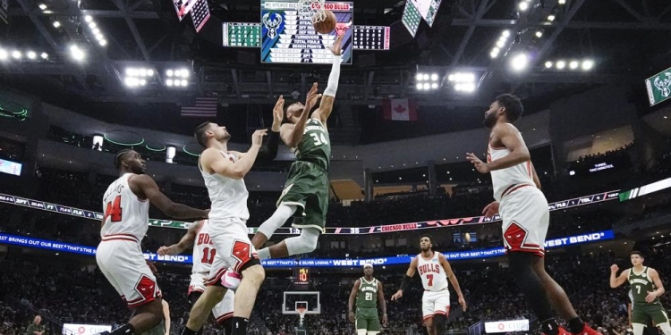Bucks rout Bulls 116-100 in Game 5, advance to face Celtics in round 2