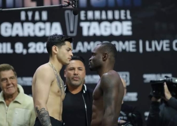 Emmanuel Game Boy Tagoe, Ryan Garcia on weight for Saturday night blockbuster in San Antonio