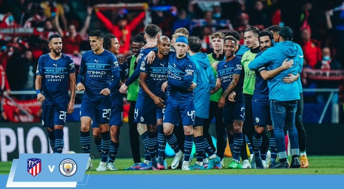 Manchester City hold Atletico in Spain to qualify for Champions League semis