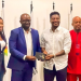 Ghana legend Asamoah Gyan meets GFA President Kurt Okraku ahead of book launch