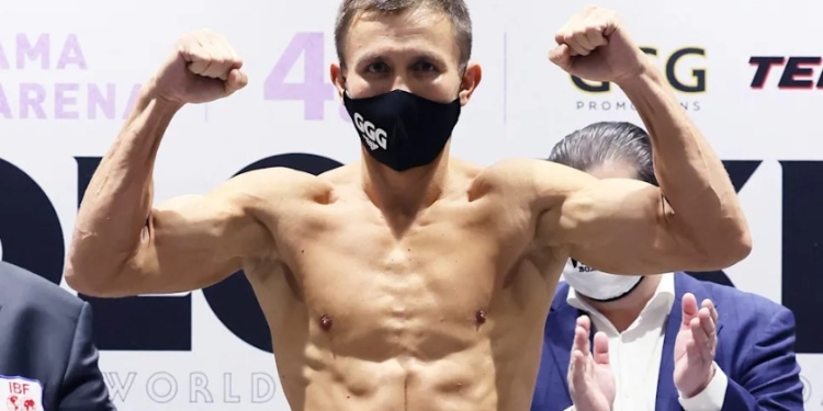 Gennadiy Golovkin looks fit, strong at weigh-in on 40th birthday in Japan
