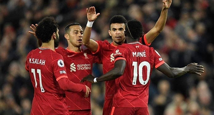 Liverpool thrash Man United 4-0 to go top of Premier League