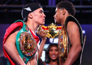 Shakur Stevenson strips naked to make weight for lightweight unification showdown versus Oscar Valdez Saturday night in Las Vegas