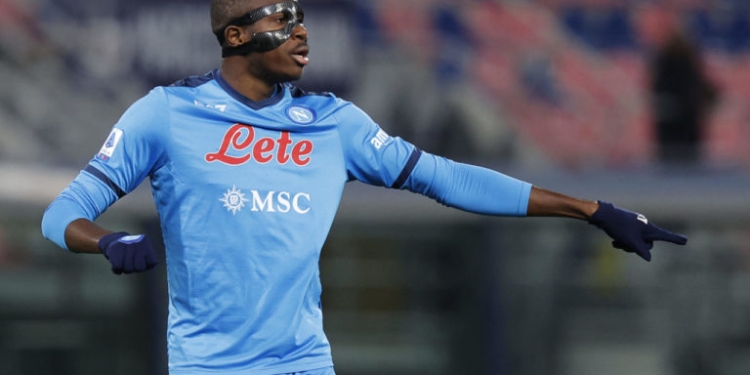 Nigerian striker Victor Osimhen wins Player of the Month award in Italy