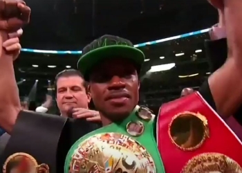 Errol Spence stops Yordenis Ugas in 10 to add WBA to IBF, WBC welterweight titles