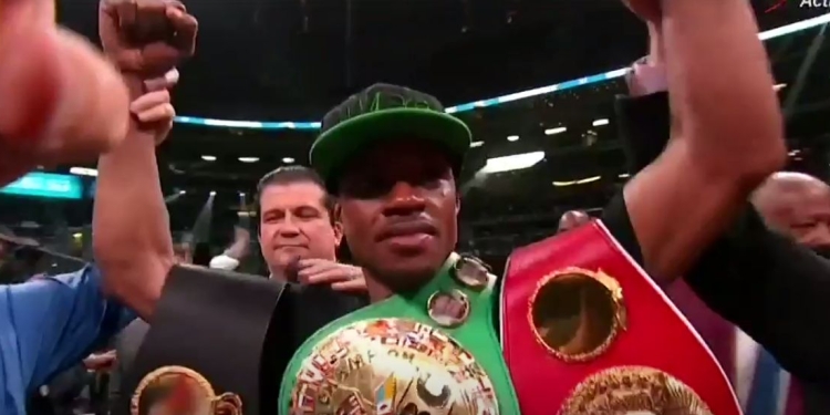 Errol Spence stops Yordenis Ugas in 10 to add WBA to IBF, WBC welterweight titles