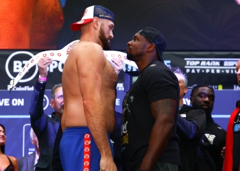 Weigh-In Results & Photos: TYSON FURY vs. DILLIAN WHYTE