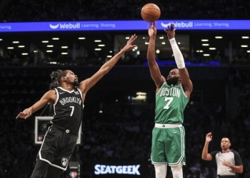 Tatum has 39 points, Durant limited to 16 as Celtics beat Nets for 3-0 series lead
