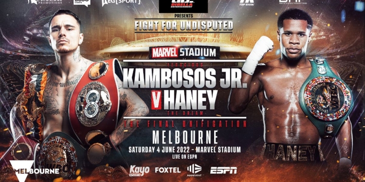 George Kambosos Jr. and Devin Haney set for undisputed lightweight world title in Melbourne, Australia June 4
