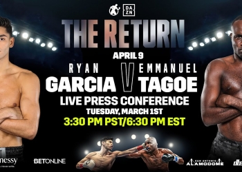 Emmanuel Tagoe vs Ryan Garcia date: Ghana start time, ringwalks, undercard, live stream and how to watch lightweight clash