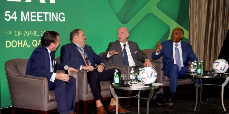 FIFA President, CONCACAF, CONMEBOL Presidents join CAF President Motsepe at Africa MA President’s meeting in Doha