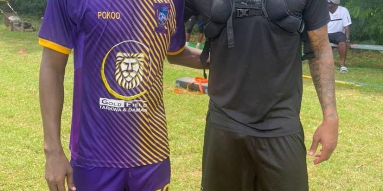 Ghana captain Andre Ayew trains with Medeama on holidays