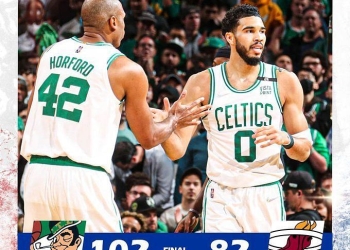 Boston Celtics drub cold-shooting Heat in Game 4, even Eastern Conference Finals at 2-2