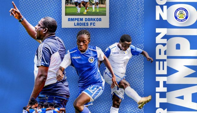 Ampem Darkoa Ladies win Women’s Premier League Northern Zone on final day