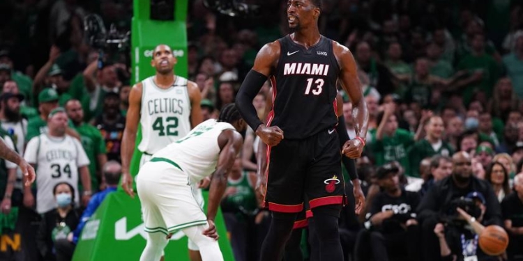 Bam Adebayo leads Miami Heat to crucial Game 3 win at Boston Celtics despite loss of Jimmy Butler