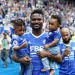 Daniel Amartey parades adorable kids at Leicester City’s final game of the season