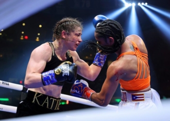 Katie Taylor rallies for dramatic split decision win over Serrano
