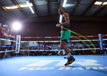 PHOTOS: Devin Haney holds Media Workout for Down Under undisputed showdown versus George Kambosos Jr