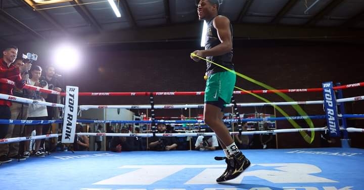 PHOTOS: Devin Haney holds Media Workout for Down Under undisputed showdown versus George Kambosos Jr