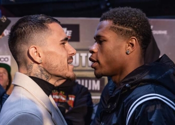 The first faceoff: George Kambosos Jr, Devin Haney meet as Melbourne supremacy undisputed fight week bells off