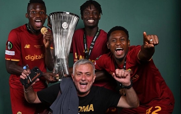 Felix Afena-Gyan wins maiden UEFA Conference League with Roma