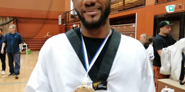 Ghanaian taekwondo Athlete wins gold medal in Finland