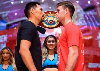 Presser notes & photos: Janibek ready to crash middleweight world title party