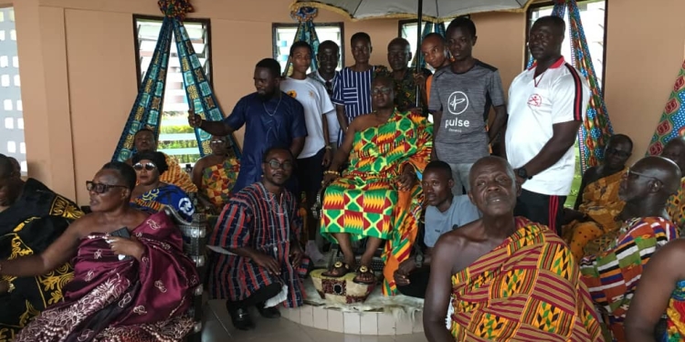 Kwahu Marathon winners meet Kwahuhene