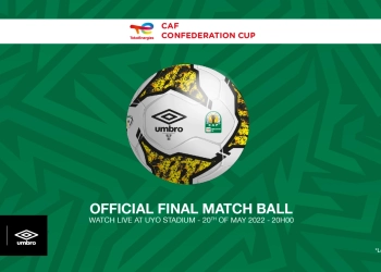 Official match ball for the TotalEnergies CAF Confederation Cup final unveiled