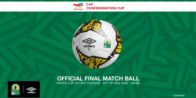 Official match ball for the TotalEnergies CAF Confederation Cup final unveiled