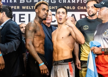 Jermell Charlo-Brian Castano rematch: Weigh-in results from Los Angeles