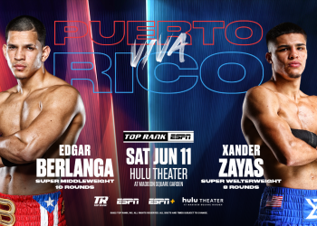 Edgar Berlanga, Xander Zayas headline Puerto Rican Day Parade Eve extravaganza at Madison Square June 11