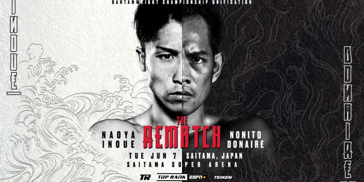 The rematch: Naoya Inoue, Nonito Donaire meet again in bantamweight title unification in Japan June 7