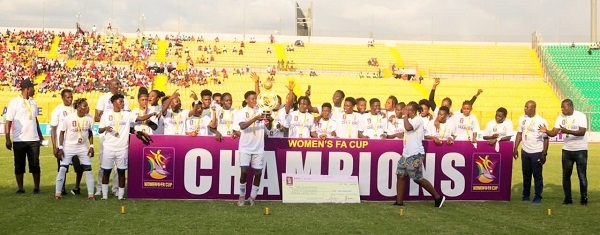 Ampem Darkoa beat Hasaacas again to add Women’s FA Cup to league title