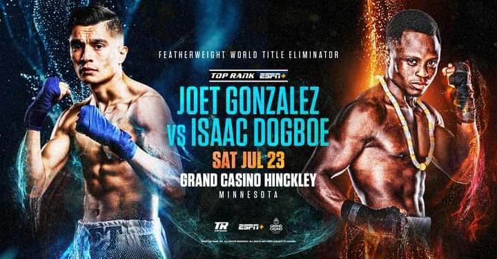 Featherweight fury: Joet Gonzalez, Isaac Dogboe to lock horns in world title eliminator July 23 in Minnesota