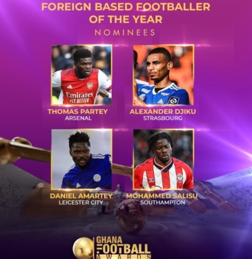 EPL trio Partey, Amartey, Salisu headline 2022 Ghana Football Awards July 2