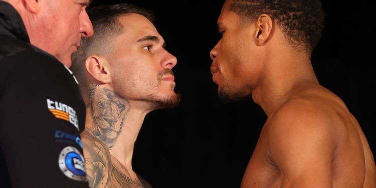 Kambosos makes weight on 2nd try for Haney undisputed world title fight