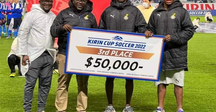 Ghana receive $50,000 for placing 3rd in Kirin Cup
