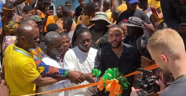 Barcelona forward Memphis Depay, refurbishes Cape Coast School for Deaf and Blind