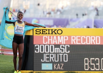Kenyan-born Norah Jeruto wins Kazakhstan’s first world title in women’s 3000m steeplechase
