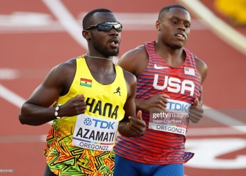 Benjamin Azamati vows to make amends in relays at World Athletics Championships