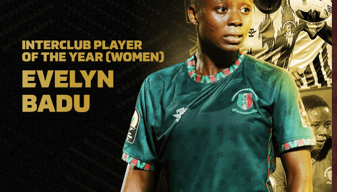 Evelyn Badu scoops young and interclub player of year double at 2022 CAF Awards