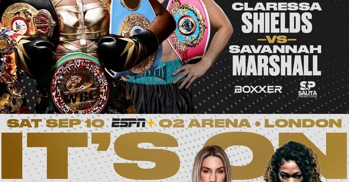 Claressa Shields-Savannah Marshall & Mikaela Mayer-Alycia Baumgardner doubleheader rocks London September 10