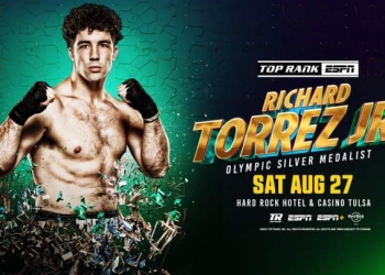 August 27: Olympic Silver Medalist Richard Torrez Jr. goes for 3-0 against Marco Antonio Canedo