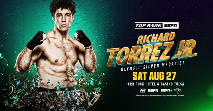 August 27: Olympic Silver Medalist Richard Torrez Jr. goes for 3-0 against Marco Antonio Canedo