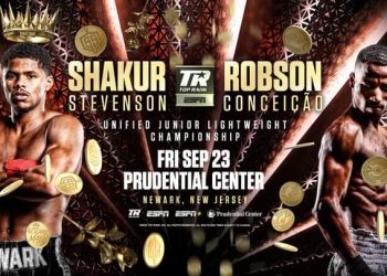 Unified junior lightweight champ Shakur Stevenson to defend titles versus Robson Conceição September 23 in New Jersey homecoming